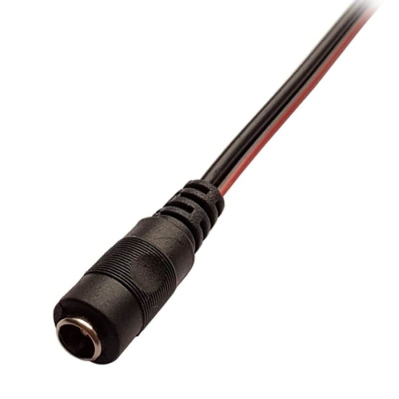 2.1mm DC Dişi Jack Kablosu Kamera Power - 0,2 Mt Tekli NYAF