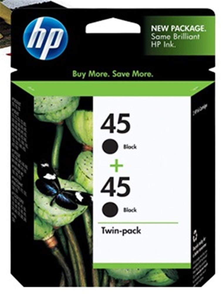 HP 45 Black Siyah 42 ml 51645AA 2Lİ Paket Kartuş CC625A