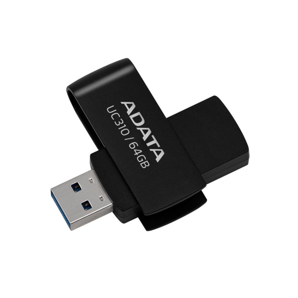 Adata UC310-64 GB 64 GB USB3.2 Gen1 Black Flash Bellek