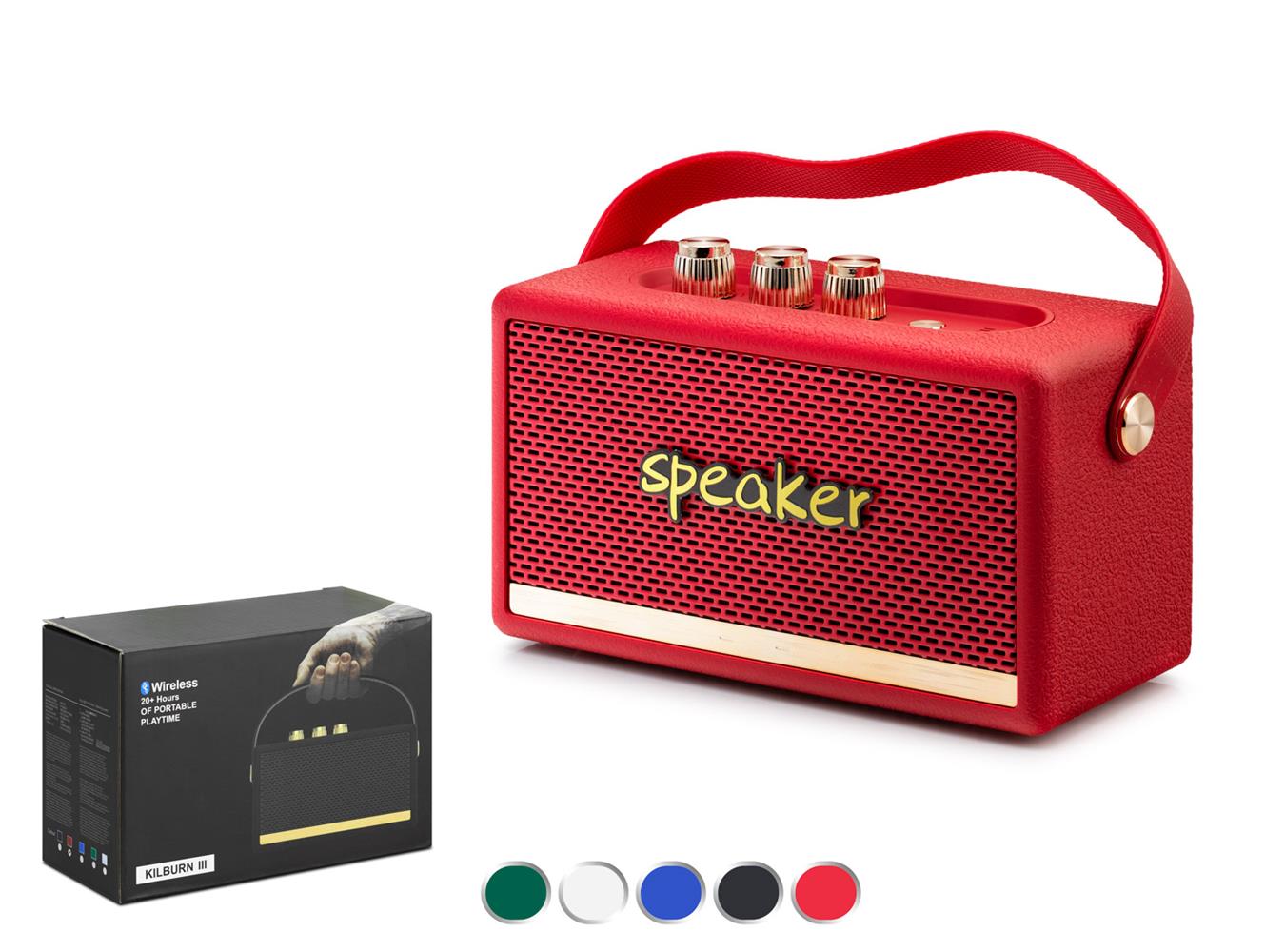Hadron KILBURN3MAVİ Bluetooth Nostalji Speaker168-103-72 mm