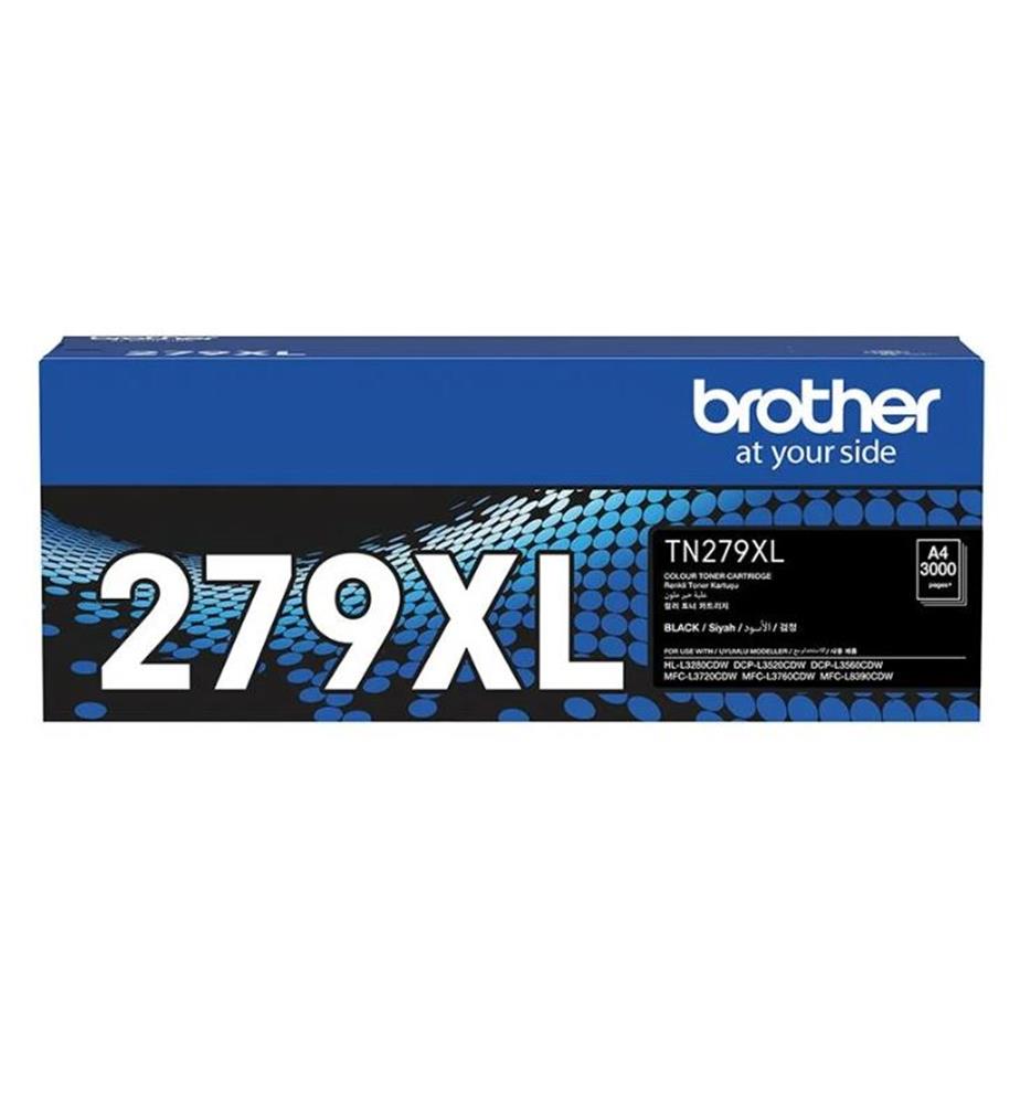 Brother TN-279XLBK Black Siyah Toner HL-L3280CDW DCP-L3520-3560 MFC-L3720-3760-8390 3.000 Sayfa