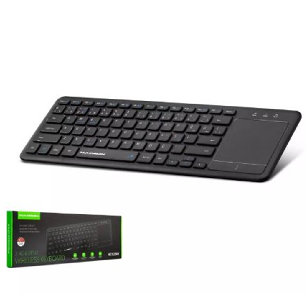 HADRON HDX2505 Bluetooth + WIRELESS KLAVYE + TOUCH PAD Q SİYAH