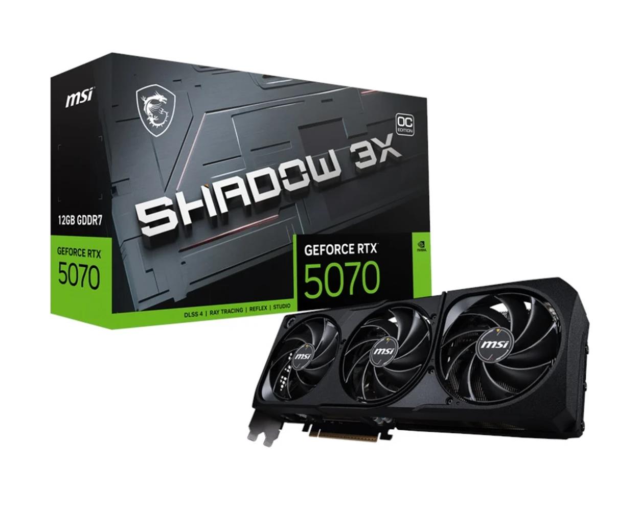 Msi GeForce RTX 5070 12G Shadow 3X OC 12GB GDDR7 1 EKRAN KARTLARI