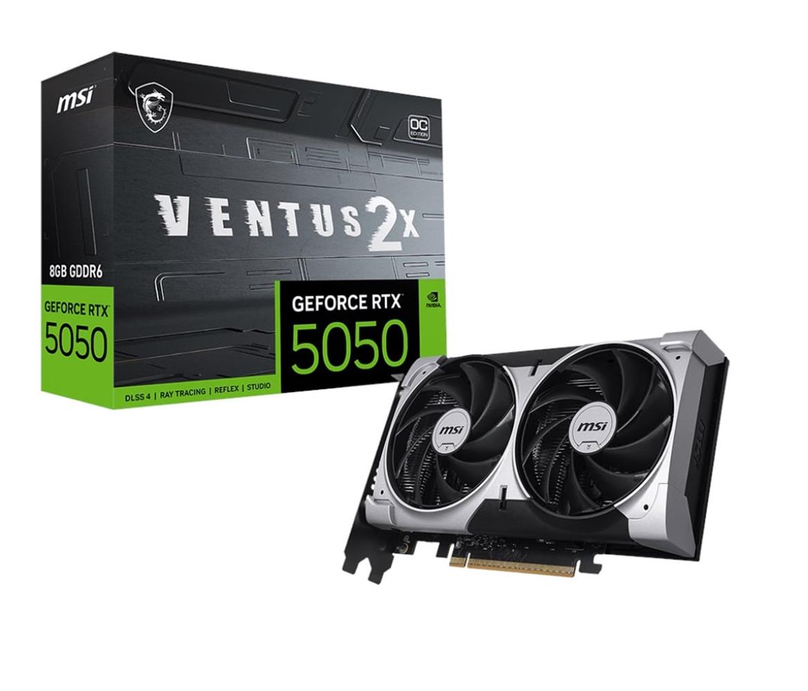 Msı GeForce RTX 5050 Ventus 2X OC 8G 8GB GDDR6 128 EKRAN KARTLARI