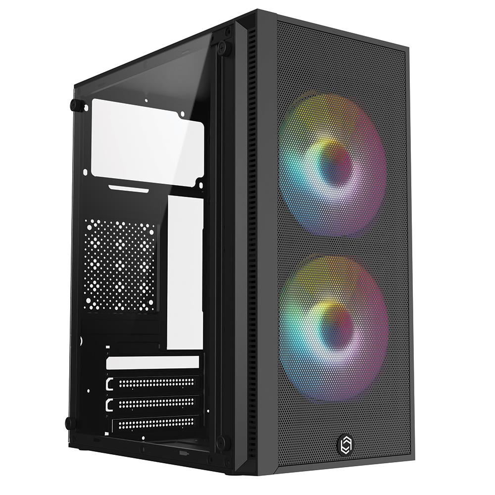 Frisby FC-8970G Mini Tower Gaming Kasa (300W) 2 x 120 mm Rainbow Fan