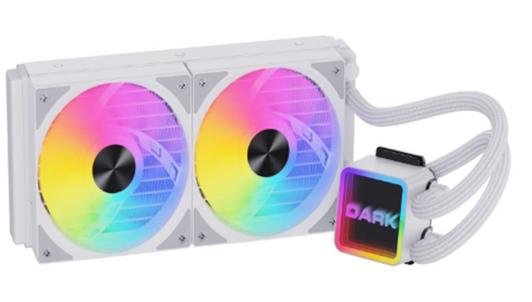 Dark DKCCW247W Freezer Beyaz 2025 Edition 240 mm 250W TDP, Addresseble RGB LEDli Sıvı Soğutma