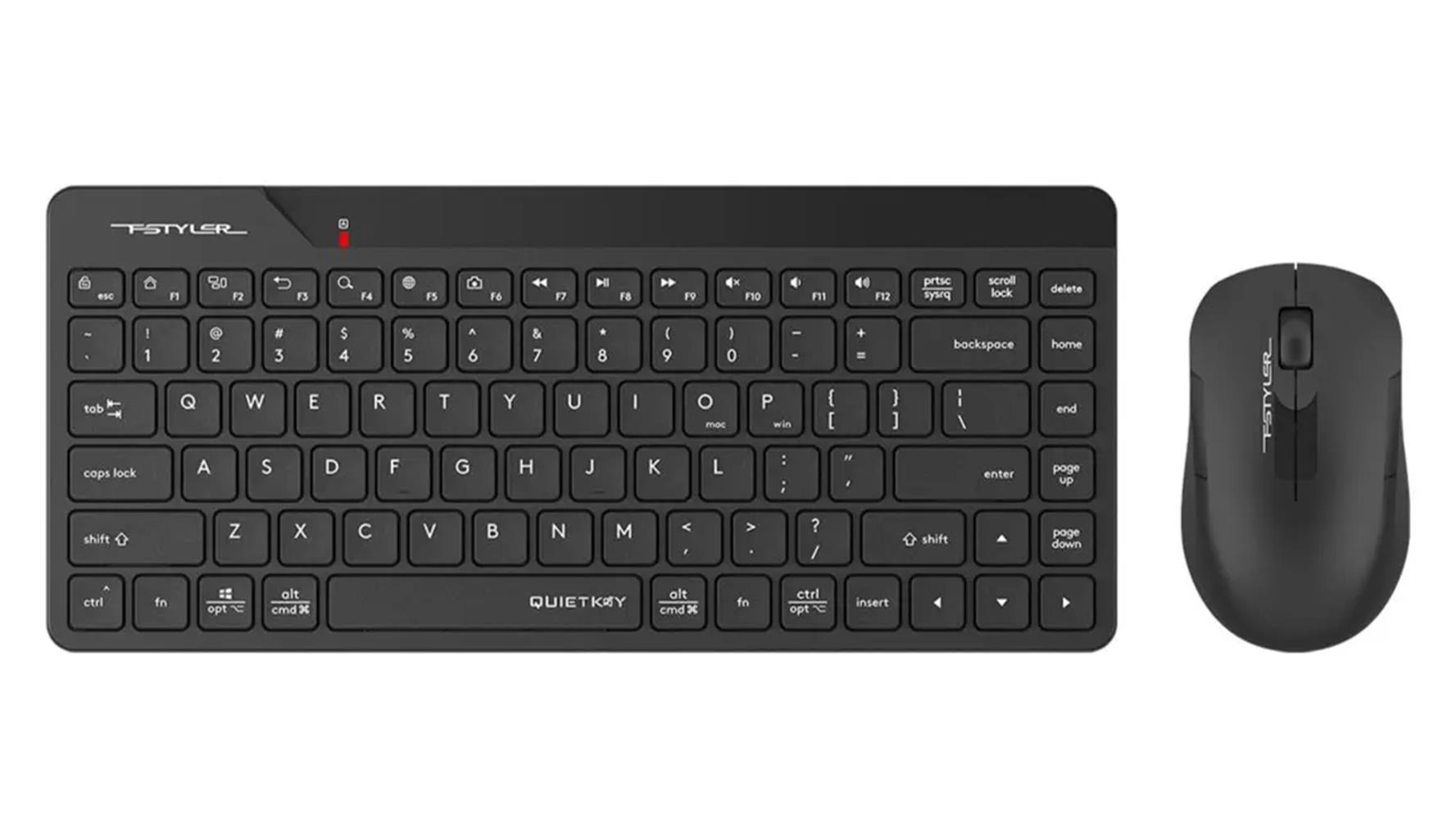 A4 Tech FG2200 Siyah 2.4 GHz FN-MM Türkçe Q 1200DPI Mini Klavye & Mouse Set