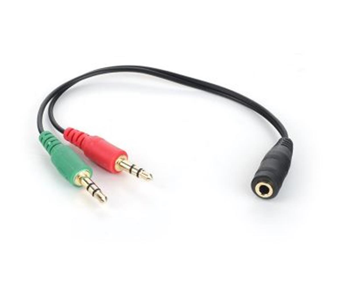 Dark "DK-CB-AUC02" 2x3.5 mm Stereo Erkek - 3.5 mm Stereo Dişi Y Kablo