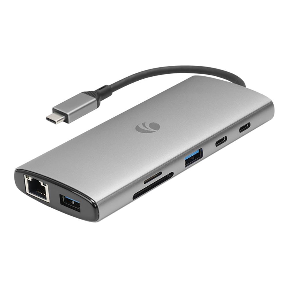 Vcom CUE68 Type-C To 2-HDMI(4K@60Hz)+G LAN+2-USB 3.0+2-Type-C(10 GB)+SD TF+PD3.0 100W Çoklayıcı